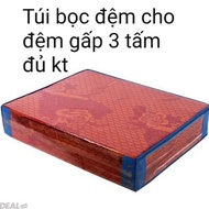 Plastic mattress storage bag for 3-panel folding mattress 3 fold mattress cover