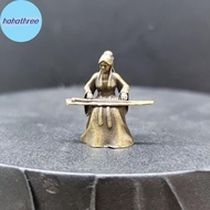 ha Miniature Landscape Decoration Ancient Guzheng Garden Small Ornaments Retro Brass Decoration Gift