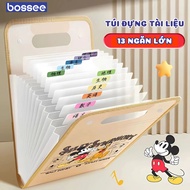 A4 Size 13 Compartment Document Bag, Waterproof 13 Compartment Plastic Document Bag, A4 Document Fil