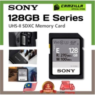 SONY E series 128GB SD SDXC Card UHS-II Read 270MB/S W100MB/s V60 U3 SF-E128 - Support 4K