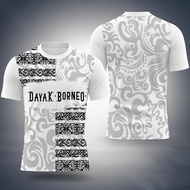 Sarawak Borneo T-shirt Gawai T-shirt, Ultra-fine Fiber Fully Sublimated Quick Drying Breathable Shor