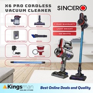 [Kingsman] Sincero Cordless Vacuum Cleaner Electrical Handstick Cyclone Vacum Portable Rechargeable/