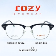 Cozy 9068 Eyeglass Frames (Black And Silver) 52-22-145