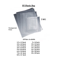 PP CLEAR PLASTIC BAG (7X10X0.04MM)/(8X12X0.04MM)(9X14X0.04MM) 2kg+-/pkt
