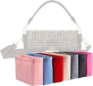 Xoppia Bag Organizer compatible with Fendi Baguette Medium Bag. Felt Insert Liner for Women Handbag.