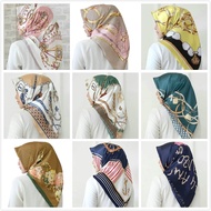 № Parsimonious 40 Colors Hijab / Printed Scarf Bawal Satin Tudung Shawl/ 90 x 90cm WJ1004