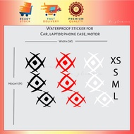 One Piece monkey d Dragon tattoo car sticker Reflective Stiker luffy father revolution Kereta Waterp