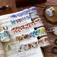 100Pcs Autumn Forest Animals Washi Tape Scrapbooking