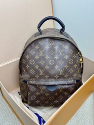 Louis Vuitton Monogram LV Palm Springs lv書包中號雙肩包 棕色 老花滿印背包 手提單肩包 18年 尺寸:30*33 官網價格22000