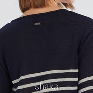 Shaka Striped Cardigan เสื้อคาดิแกนผู้หญิง ทอลายทางริ้วสีแต่งแนวขวาง BL-8230714 (AW23)