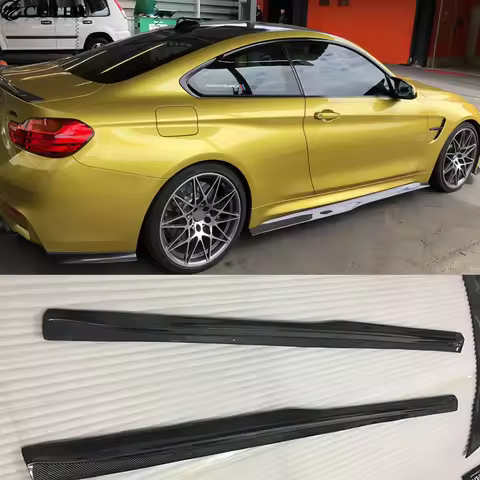 F80 M3 F82 M4 Carbon Fiber Side Skirts Rear Spoiler Car Body Kit for Bmw F80 M3 F82 M4 Psm Style 15-