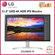 LG 32UN650/LG 32" 31.5" UHD 4K HDR IPS Monitor [32UN650-W] (Brought to you by Global Cybermind)