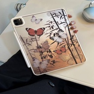 For iPad Pro 11 2021 Acrylic Case 2020 iPad Air 4 Air 5 2022 Case  For iPad Mini 6 2021 9th 8th 10.2 inch Cover New Simple painted butterfly forest