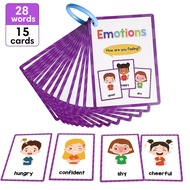 Daily Routines Life Cards Emotion Flash Cards Chinese English Early Learning Cards Teaching Aids