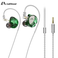 Lafitear LF1 In-Ear Earphones HIFI 1DD Double Dynamic Earbuds Noise Cancelling Monitor Headphones Wi