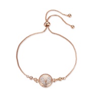 HYL JEWELRY COD Couple Gelang titanium lapis emas bola kristal berlian xuping 15b