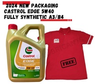 Castrol Edge 5W40 SN CF Fully Synthetic Engine Oil (4L) + FREE GIFT