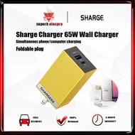 Sharge/Shargeek USB C Wall GaN Charger 65W 2-Port PPS PD 3.0 Foldable Fast Charger Power Adapter for