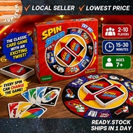 UNO Spin Classic Card Game Flip Wild Board Game Family Friend Kid Children Toy Party Activity Tablet
