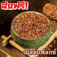 F  จัดส่งฟรี เมล็ดแฟล็กซ์ Flax seeds แฟล็กซีด Organic Flaxseed เมล็ดแฟลกซ์ สีน้ำตาล ( Organic Brown 