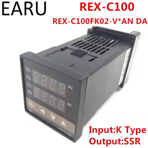 REX-C100 REX-C100FK02-V*AN DA Digital PID Temperature Control Controller Thermometer SSR Output 0-40
