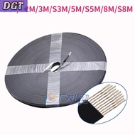 DGT 2GT/S2M/3M/S3M/5M/S5M/8M/S8M Open Timing Belt Width 6/10/15/20/25/30/40mm Black Polyurethane PU 