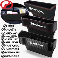 Car Seat Storage Box For Perodua Viva Bezza Axia Alza Aruz Myvi Ativa Kelisa Kembara Carbon Fiber Le