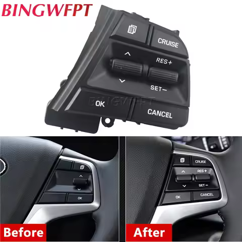 NEW For Hyundai Elantra 1.6L 2016 2017 2018 Cruise Control Buttons Remote Control Steering Wheel But