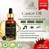 Hexane-Free Castor Oil | Minyak Castor Asli 100% Pure Cold Pressed | Premium Nourishment for Skin & 