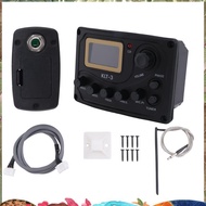 4 Band EQ Equalizer -3 Acoustic Guitar  EQ Preamp with Digital Tuner Guitar Pickup