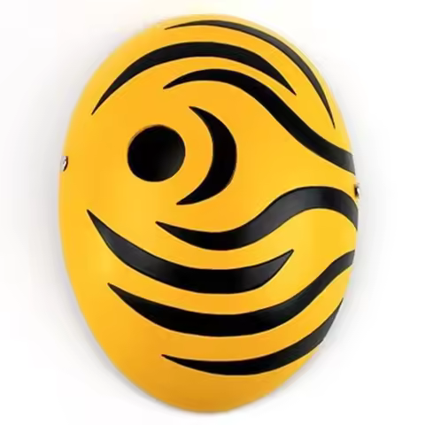 2025Halloween Akatsuki Uchiha Mask Tobi Obito Akatsuki Ninja Madara Cosplay Costumes Resin Masks Set