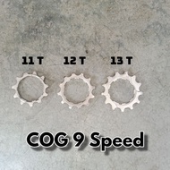 COG Gear Sprocket Sepeda 9 Speed 11T 12T 13T