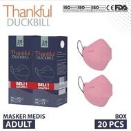 👍 Masker Thankful Duckbill 4ply 4D Masker Medis By Pokana
