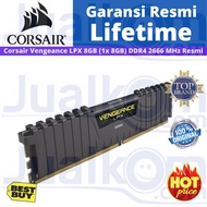 Ram Corsair Vengeance CMK8GX4M1A2666C16 LPX Memory 8GB (1x8GB) DDR4 PC2666 Official