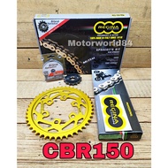 HONDA CBR150 FULL SET REGINA CHAIN KIT SPROCKET CBR150R 100% ORIGINAL REGINA ITALY COMPLETE SET CBR 