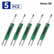 ELLETEN 5Pcs 2S 7.4V Battery Protection Board MOS Nickel Strip 2A-9A Multi-Current Overcharge Short