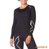 2XU Core Compression Long Sleeve Women's Running Shirt - Black Women's Sports Running Shirt