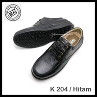 sepatu kulit pria finotti k 204, hitam, kualitas terjamin best