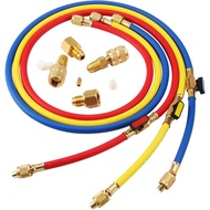 R410A  AC Charging Hose Set for HVAC Refrigerant Hoses R134A R32 Refrigeration Charging Tool with Ba