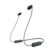 SONY - 索尼 入耳式 無線藍牙耳機、運動頸掛式耳機 WI-C100 （黑色）