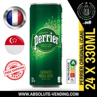 PERRIER Original Sparkling Mineral Water 330ML X 24 (CAN) - FREE DELIVERY within 3 working days!