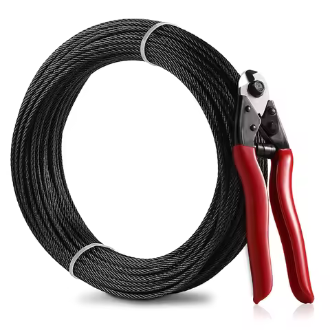 30M/50M Black T316 Stainless Steel Cable1/8β' Wire Rope Aircraft Cable for Cable Railing 7x7 DIY Bal