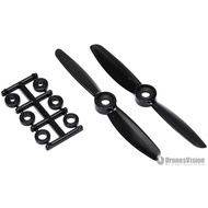 HQProp 4x4.5 Black Multi-Axis Dedicated Propeller Carbon Composite Material 2 Pcs (One Front One Rev