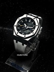 HUBSTORE 卡西歐 CASIO G-Shock GSHOCK 農家橡樹 皇家橡樹 八角行針 200米防水 Casio GA2100 GA2100-7 GA2100-7A 銀黑色 有現貨