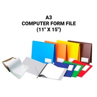 (3PCS) A3 Computer Form File | 11"X15" | 电脑纸文件夹 X 3PCS