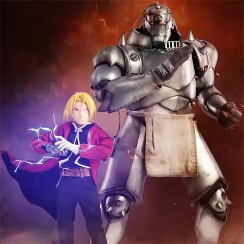 Threezero Fullmetal Alchemist 1/6 Scale FigZero Brothers Twin Set - Edward Elric 3Z0095 & Alphonse E