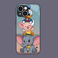 HK-15 Disney Glass KACA Casing for iphone 11 Mini 13 12 Pro Max