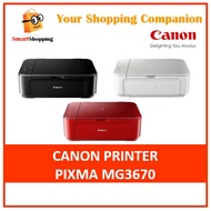 (Original) Canon Printer PIXMA MG3670 Wireless Photo All-In-One with Auto Duplex Printing | 2 years 