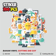 50 pcs Career Advancement Stickers Cute Creative Decoration for Notebooks, Skateboards, hp