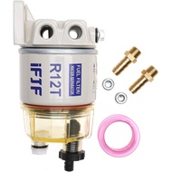 iFJF R12T Fuel Water Separator Marine 120AT NPT ZG1/4-19 Automotive Parts with Fitting -Complete Com